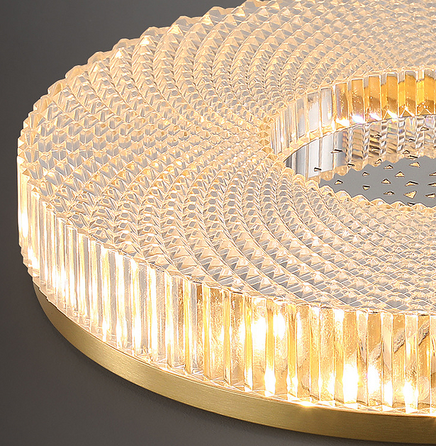 LED American Style Brass Modern Ceiling Light