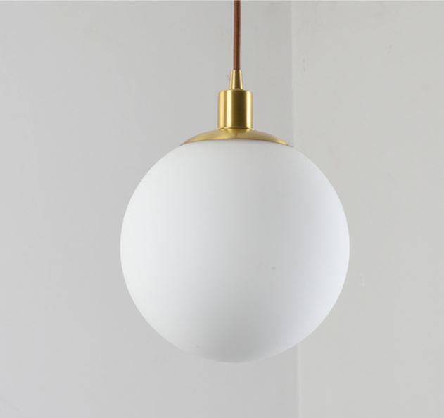 LED Copper LED Globe Pendant