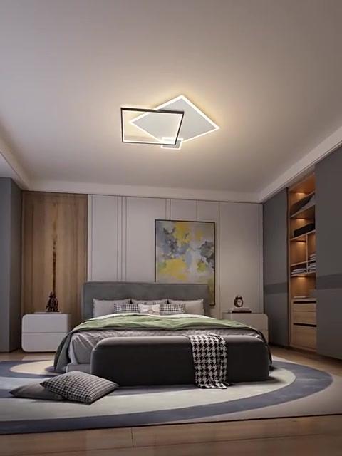 LED Geometry Theme for Two to Thress Bedrooms Flat