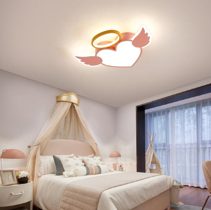 LED Heart-Shape Angel Children Ceiling Light