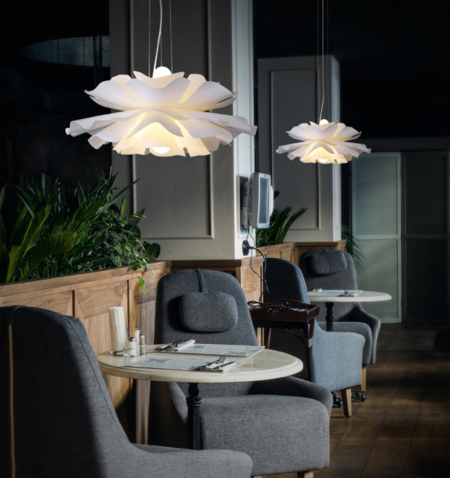 LED Flower Design Decorative Post-modern Pendant Light