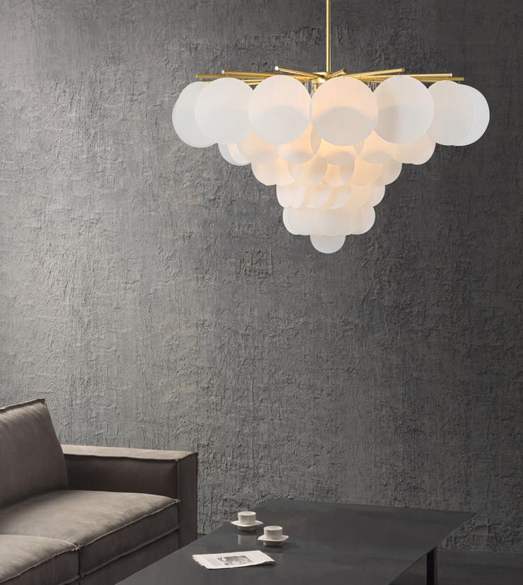 LED Round Leaves Modern Pendant Light