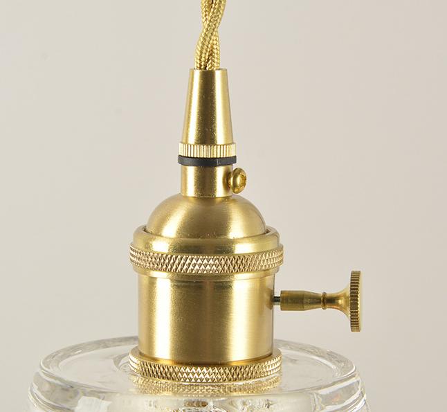 LED Japanese Style Glass Pendant Light