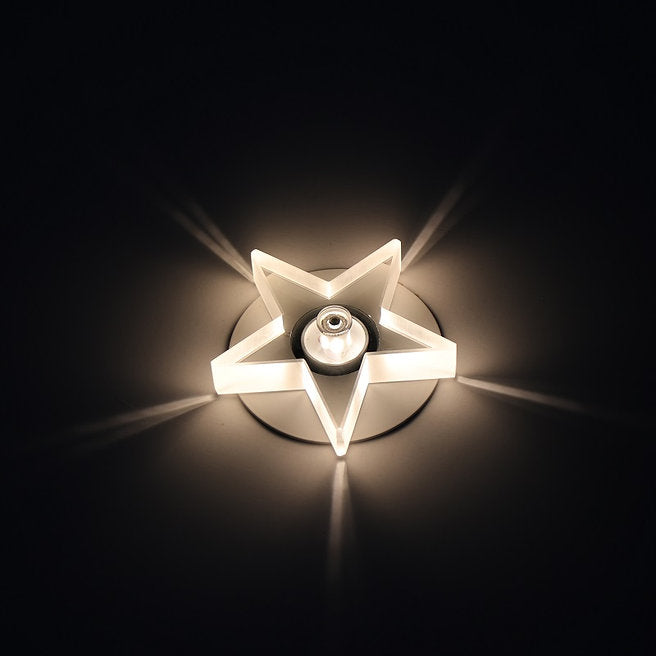 LED Crystal E27/E14 Star Design Frosted Light Bulb