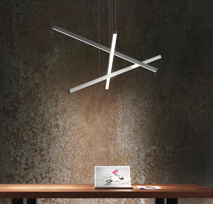 D38 LED Linear Office Pendant Light