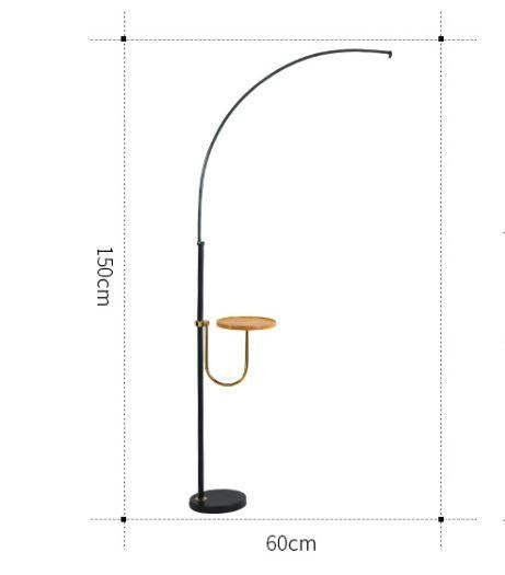 LED Curve Standing Lamp with Tea Table