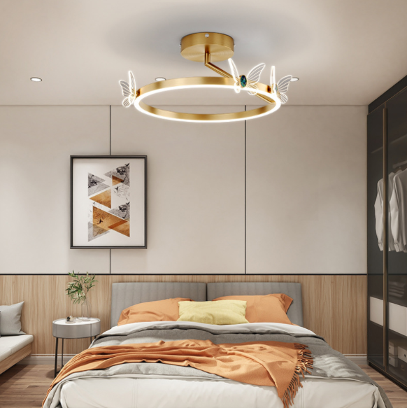 LED Butterfly & Halo Design Modern Pendant Ceiling Light