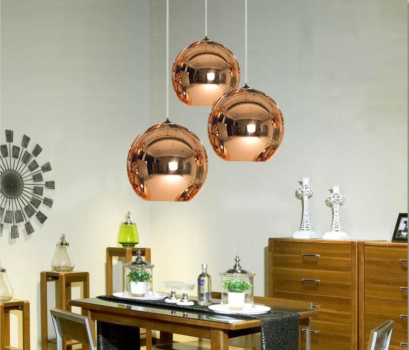 LED Electroplated Sphere Shape Pendant
