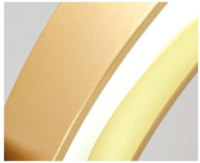LED Gold Round Pendant Light