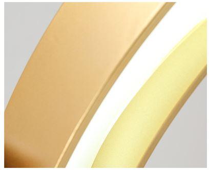 LED Gold Round Pendant Light