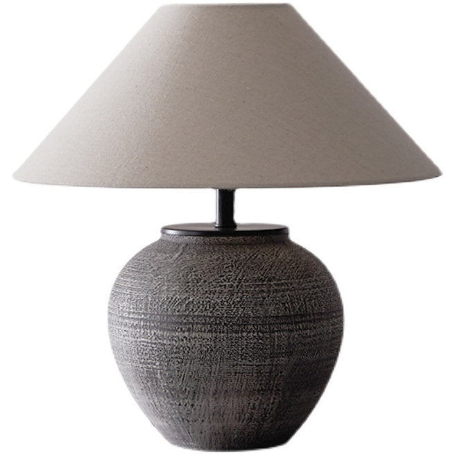 LED Japanese Retro Style Ceramic Table Lamp