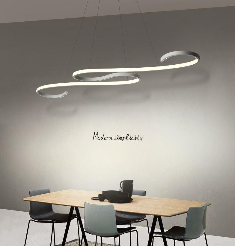 LED Modern Simplicity S Design Aluminum Pendant Light