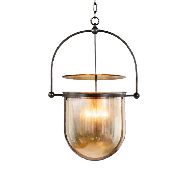 LED Post-modern Glass Bucket Pendant Light