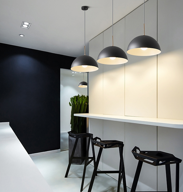 LED North European Simple Modern Semi-sphere Pendant Light