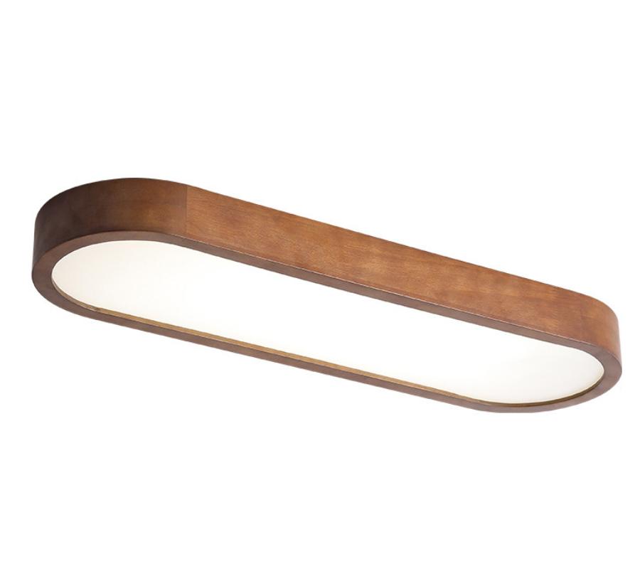 LED Classic Wood Long Ceiling Light