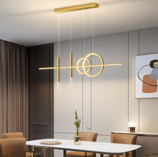 LED Rings & Rods Creative Decorative Modern Pendant Light