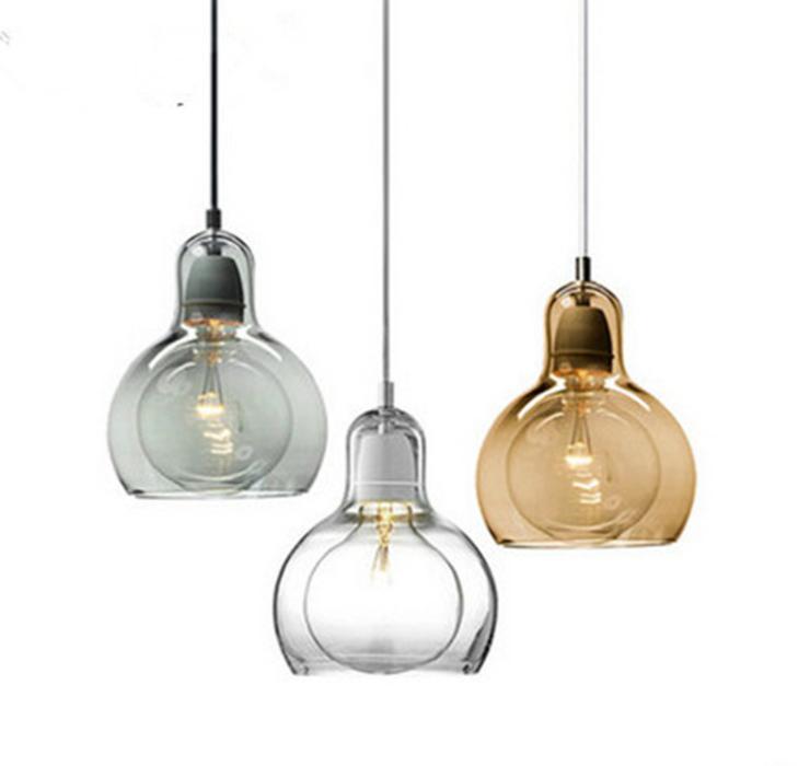 Modern LED Big Light Bulb Shape Pendant for Living Room Dining Room Balcony