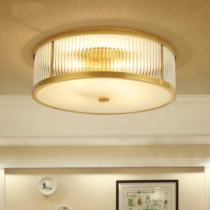 LED Modern Country Style Brass Ceiling Light