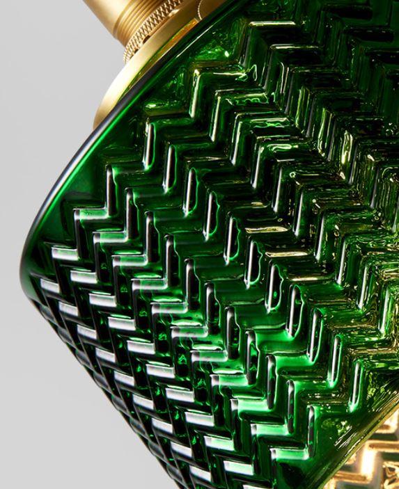 LED Retro Loft Green Glass Pendant Light