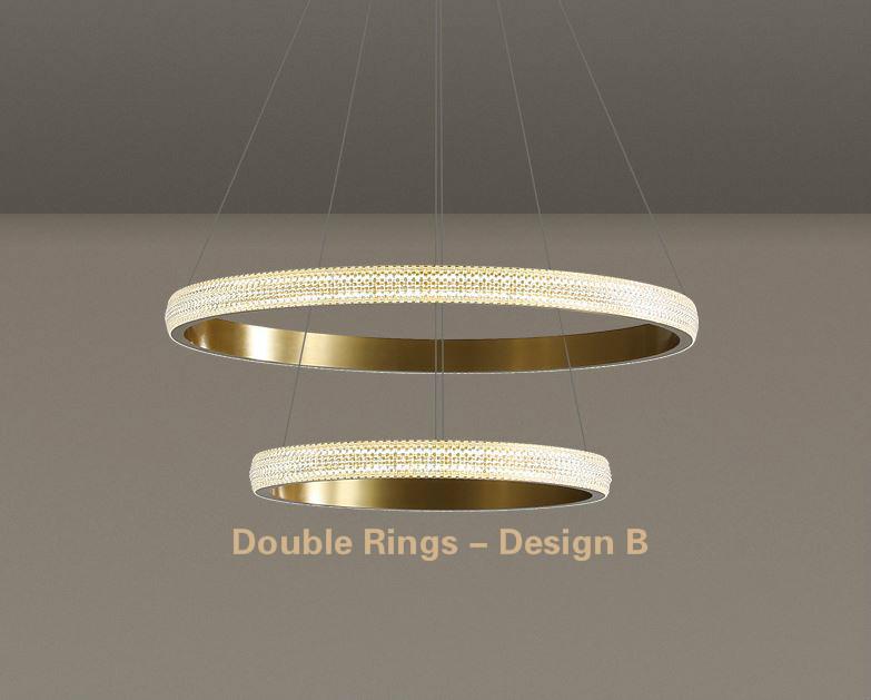 Circle Led Rings LED Circle Rings Pendant Chandelier – Lightingshop