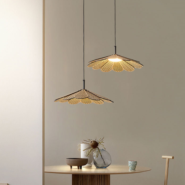 LED Japanese Natural Style Creative Pendant Light