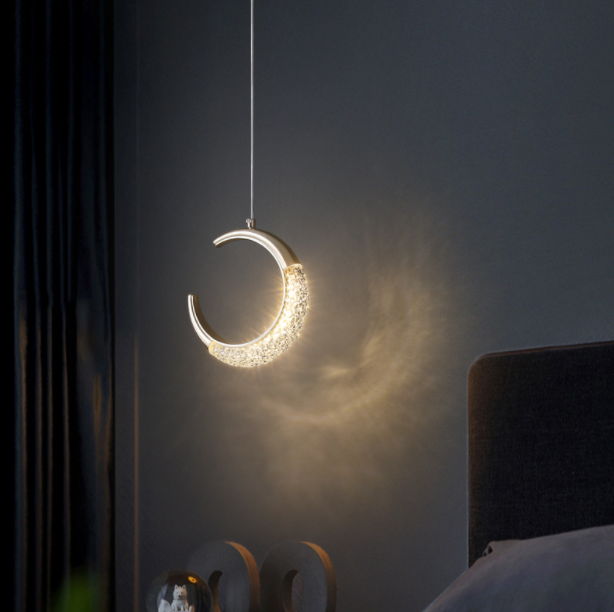 LED Moon Design Modern Decorative Pendant Light