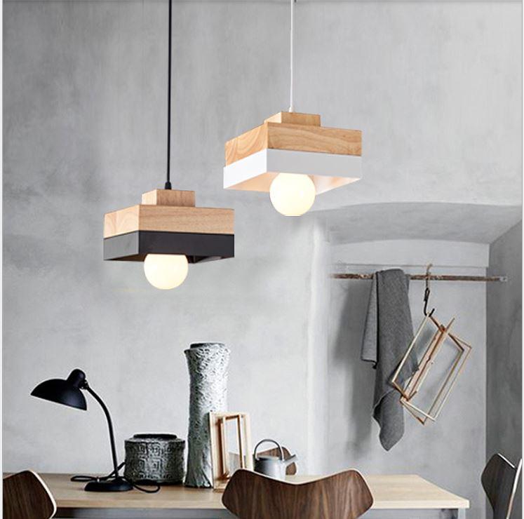 North European Style LED Wood Pendant