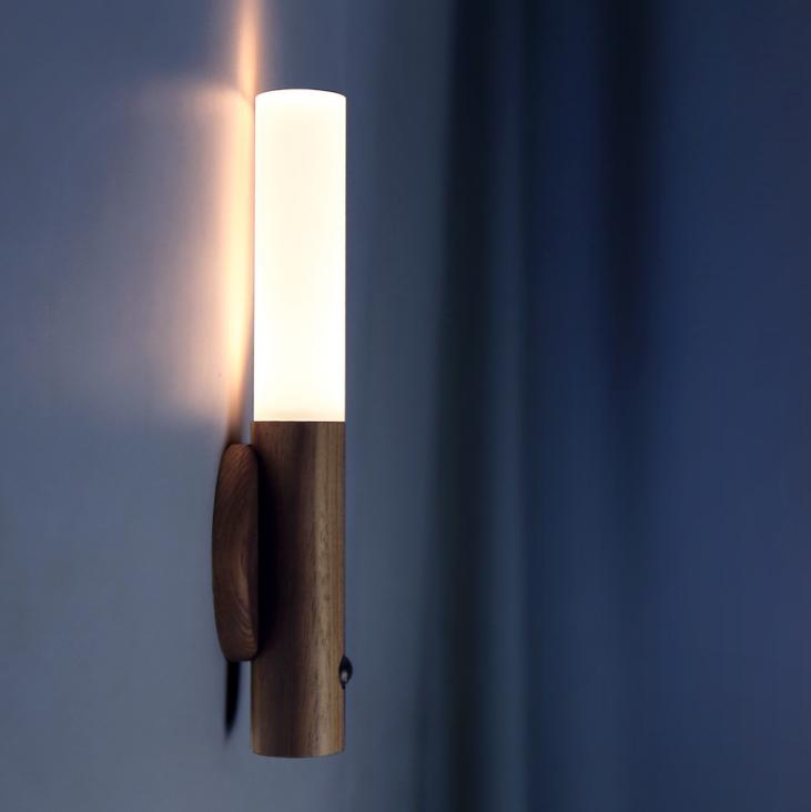 LED Smart Light Sensor WallBedside Lamp