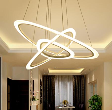 Post Modern Creative Ring Design LED Acrylic Pendant Light