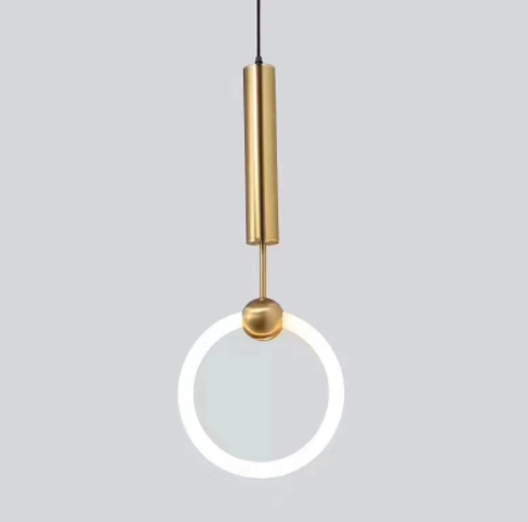 LED Creative Ring & Metal Decorative Pendant Light