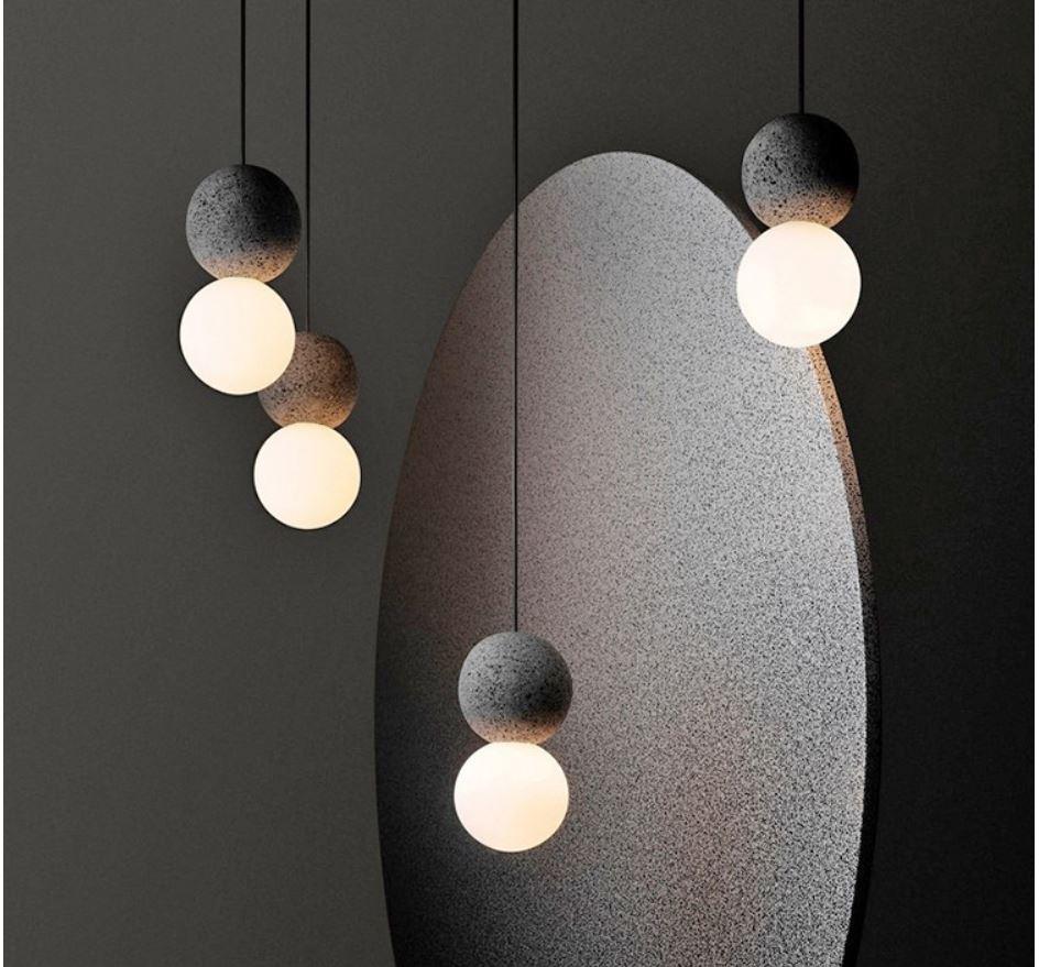 LED Mini Cement Pendant Light