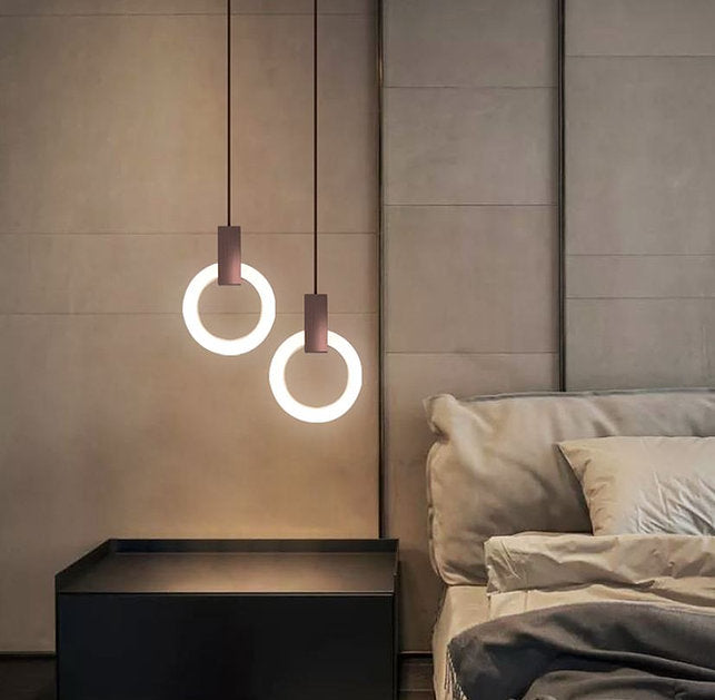 LED Ring Metal Pendant Light