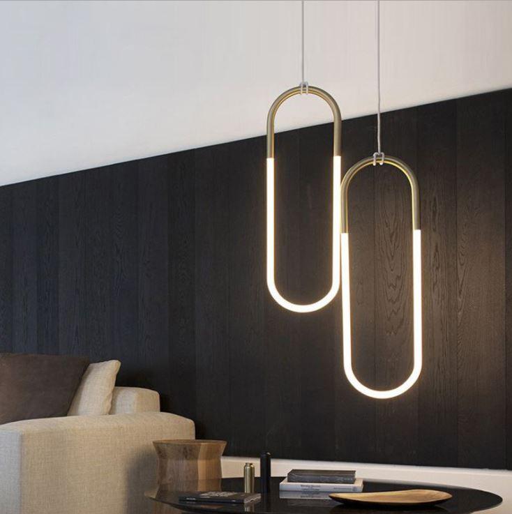 LED Industrial Pendant Light Modern Design Metal