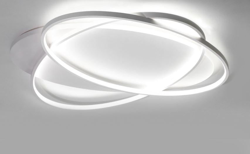 LED Double Ovals Metal Ceiling Light