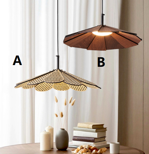LED Japanese Natural Style Creative Pendant Light