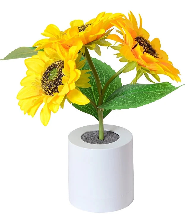 LED Sunflower Bedside Table Lamp