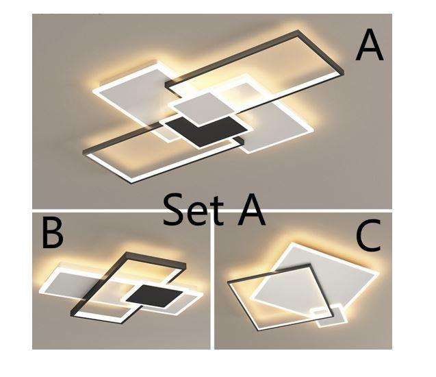 LED Geometry Theme for Two to Thress Bedrooms Flat