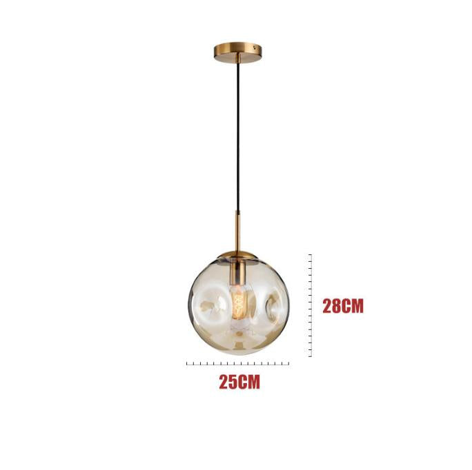 LED New Modern Glass Sphere  Pendant Light