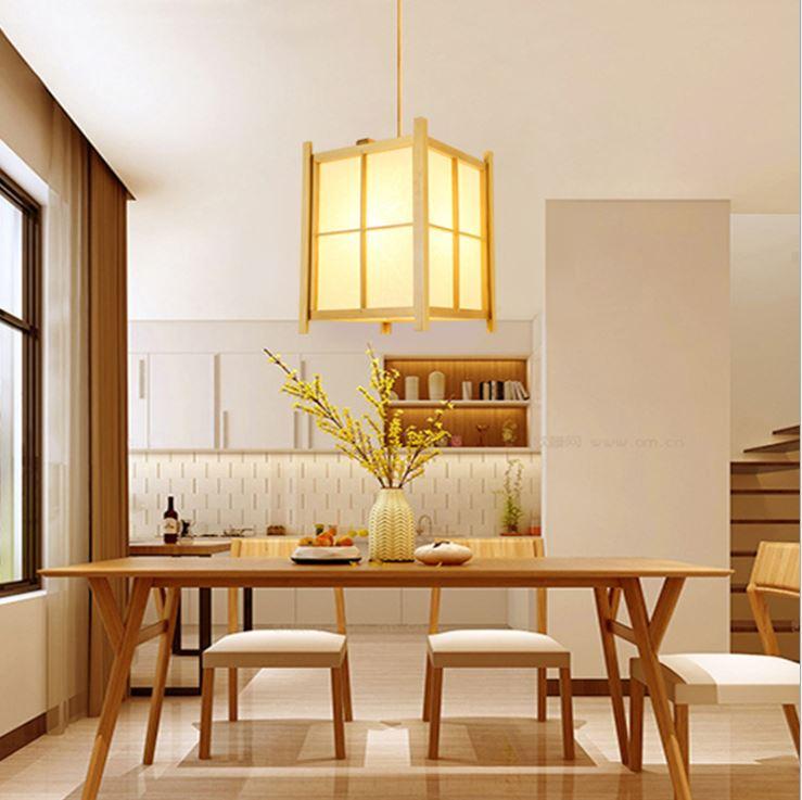 Wood Japanese Style Pendant Light