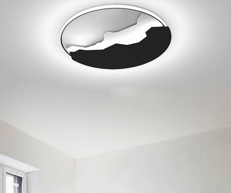 LED Post-modern B & W Ceiling Light