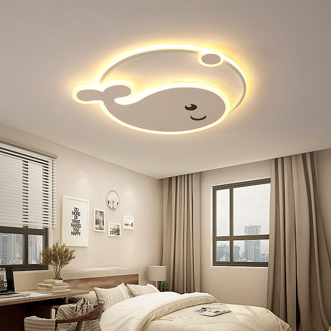 LED Whale Design Children Ceiling Light