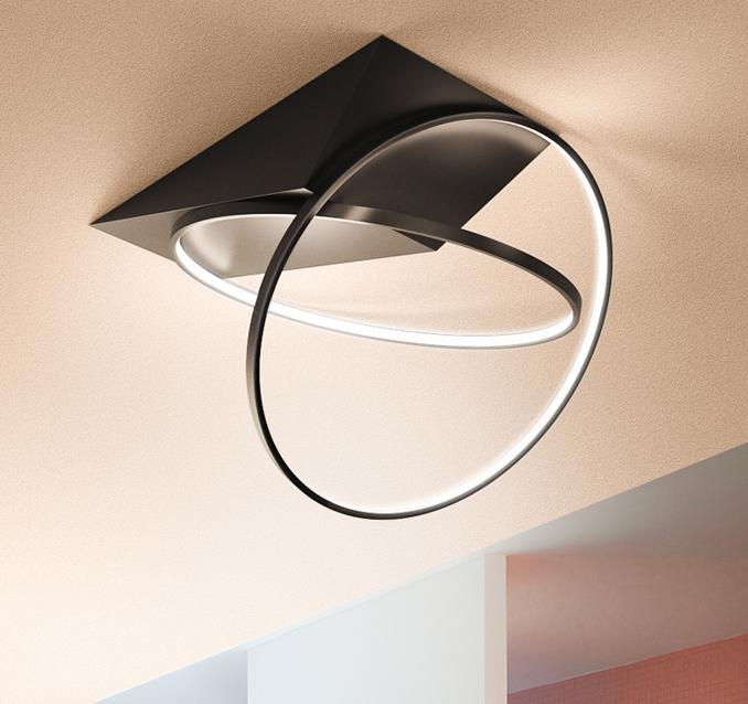 LED Modern TWINS-HALO Ceiling Light
