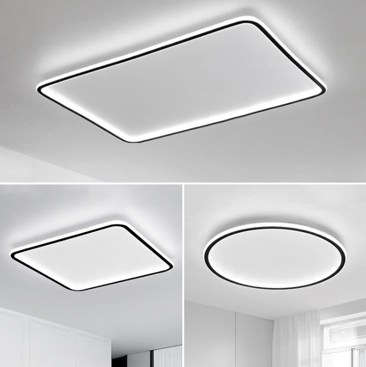 LED Simple Modern Ceiling Light Black+White