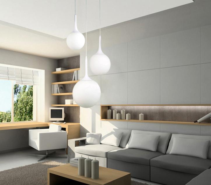 LED Milky White Pendant Light