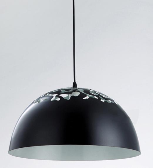 Concise Style LED Aluminium Pendant with Flowery Engravings for Dining Room