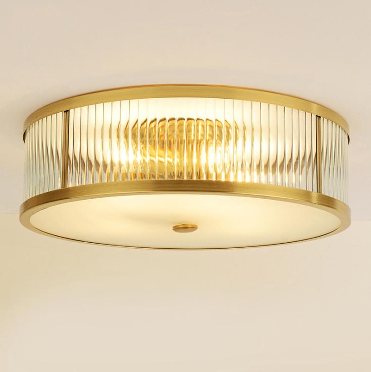 LED Modern Country Style Brass Ceiling Light
