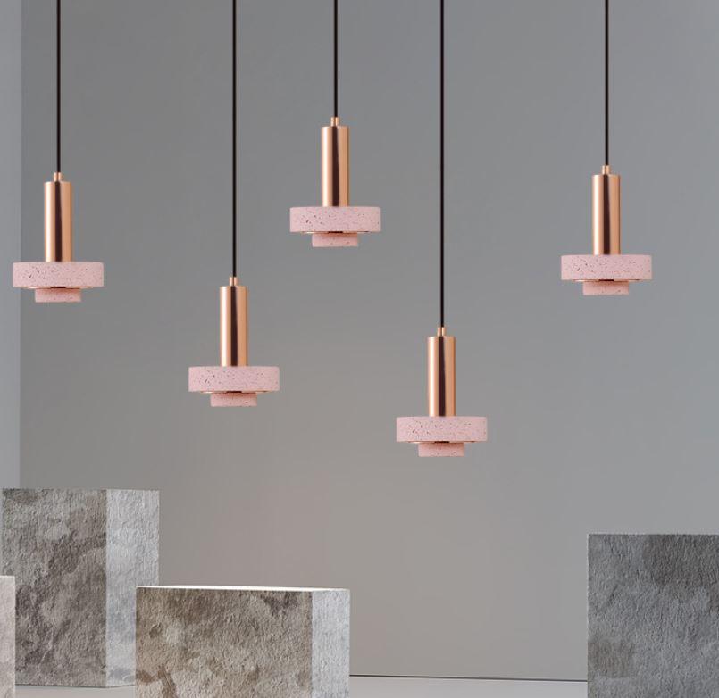 LED GU10 Stone Metal Pendant