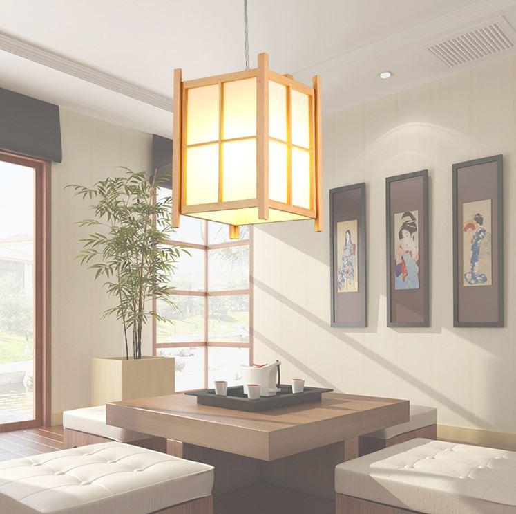 Wood Japanese Style Pendant Light