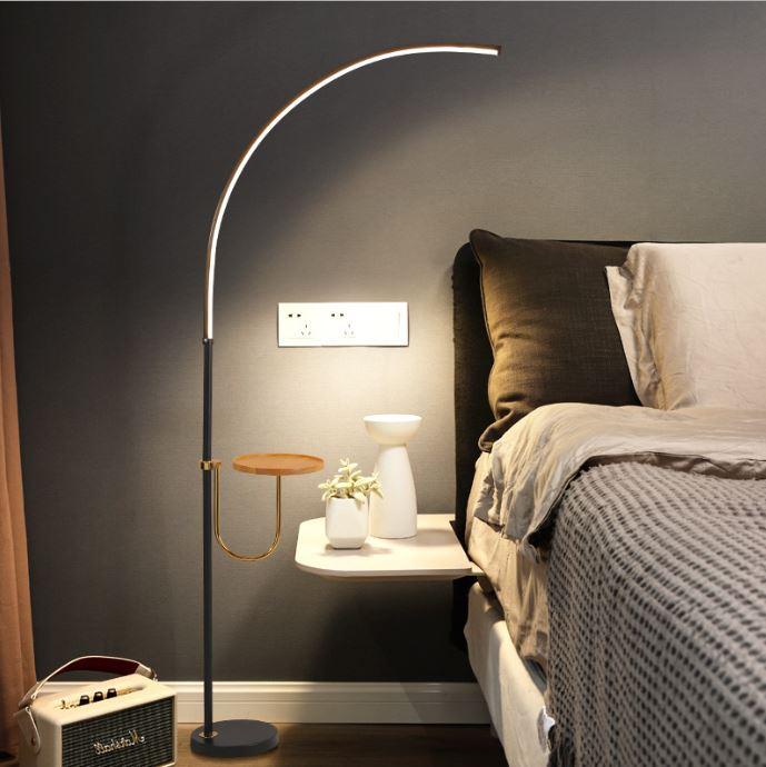 LED Curve Standing Lamp with Tea Table