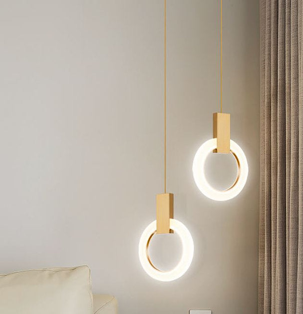 LED Ring Metal Pendant Light
